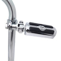 Footpeg Skull Foot Pegs 1 1/4" 1" 25mm 32mm Mount Clamps for Harley Street Glide