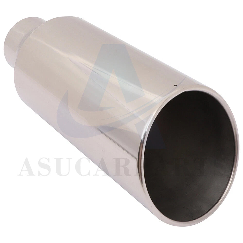 4" Inlet Stainless Steel Bolt On Exhaust Tip for Universal Fit