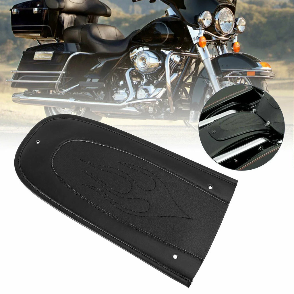Flame Stitch PU Leather Rear Fender Bib Solo Seat for Touring Electra Glide (2009-2023)