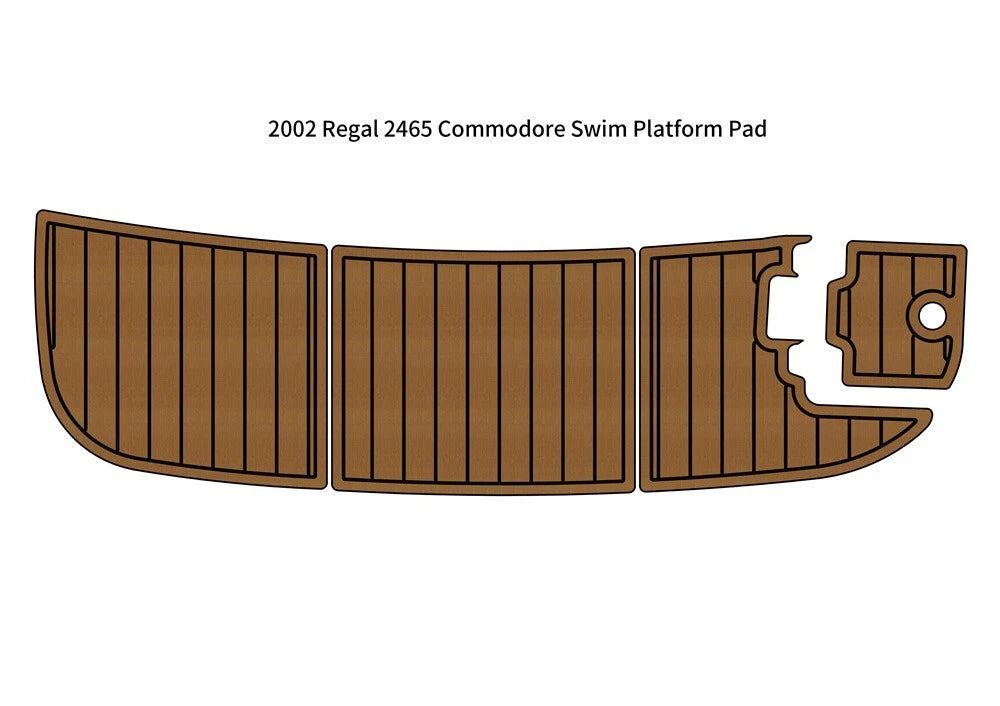 EVA Foam Teak Decking Flooring for Regal 2465 Commodore (2002)
