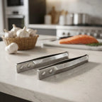 Set of 4 Stainless Steel Garlic Peeling Tweezers & Fish Bone Remover Tool
