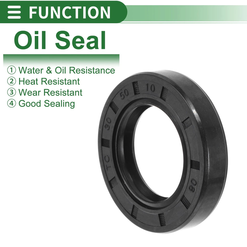 Set of 5 Oil Seal Rotary Shaft Seal NBR Rubber 30x50x10mm