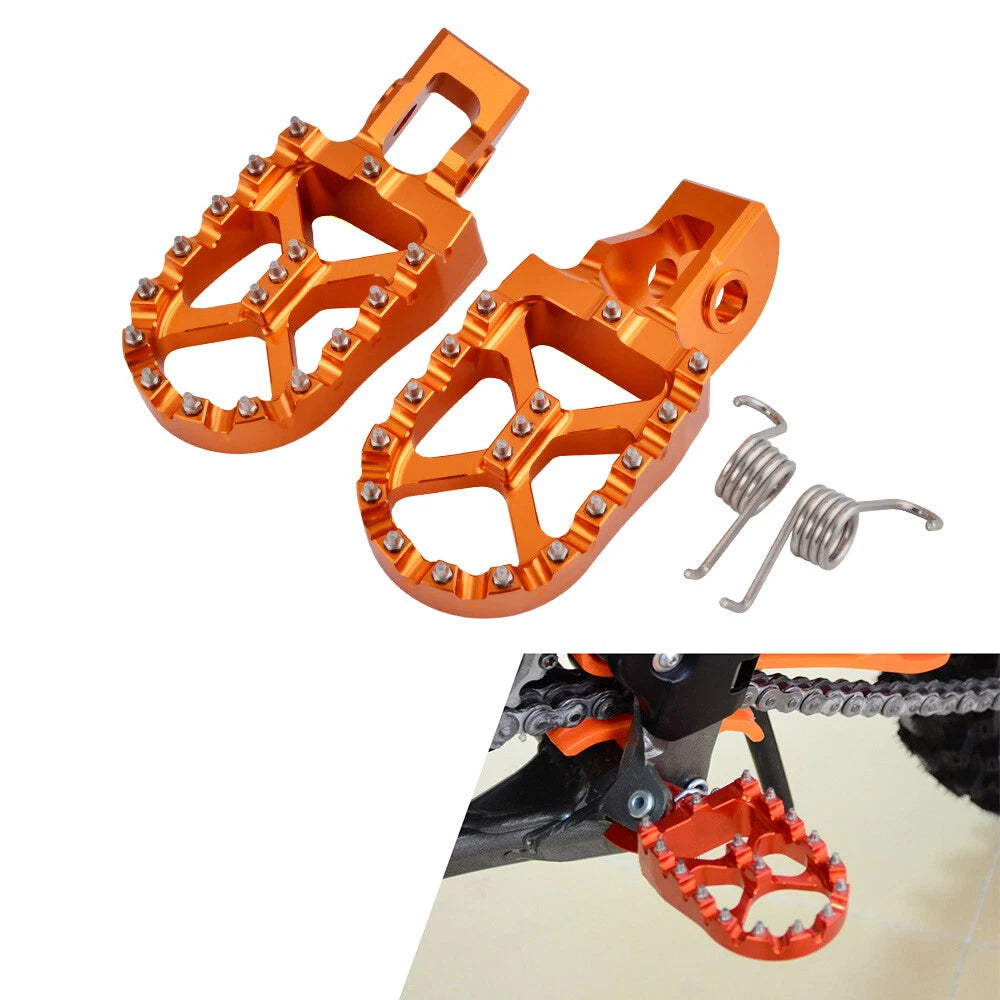 Billet Wide Foot Pegs for KTM 150 250 300 XCW XC-W TPI 2017–2023