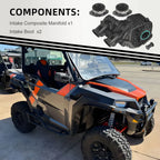 Air Box Intake Manifold + Boot 1204698 for Polaris RZR S 1000 EPS (2016–2018)