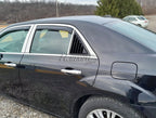 2X Gloss Black Side Window Louvers Air Shutter Cover Trim for Chrysler 300 (2011–2023)