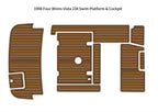 EVA Foam Teak Floor Pad Mat for Four Winns 238 Vista (1998)
