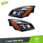 Set of 2 Halogen Headlights for Freightliner Cascadia (2018–2023)