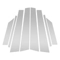 Set of 8 Door Pillar Window Trim for Hyundai Creta Ix25 (2014–2019) Silver Tone