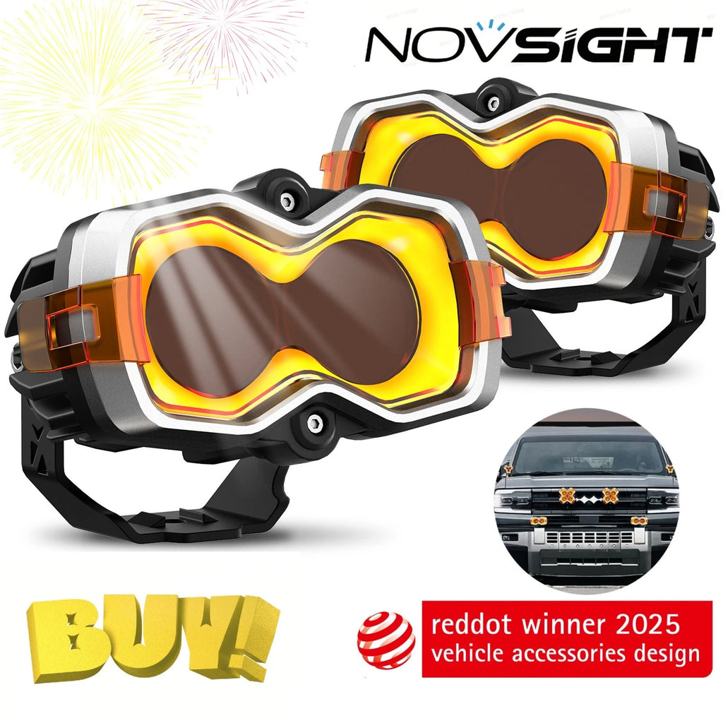 2X 4.5" LED Work Off Road Lights Pod Spot Beam IP68 for Jeep ATV Truck (2010–2023)
