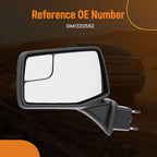 Left Power Door Mirror for Chevy Silverado 1500 (2019–2024) GM1320582 ABS