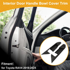 Interior Door Handle Bowl Cover Trim for Toyota RAV4 (2019–2025) Mahogany Brown