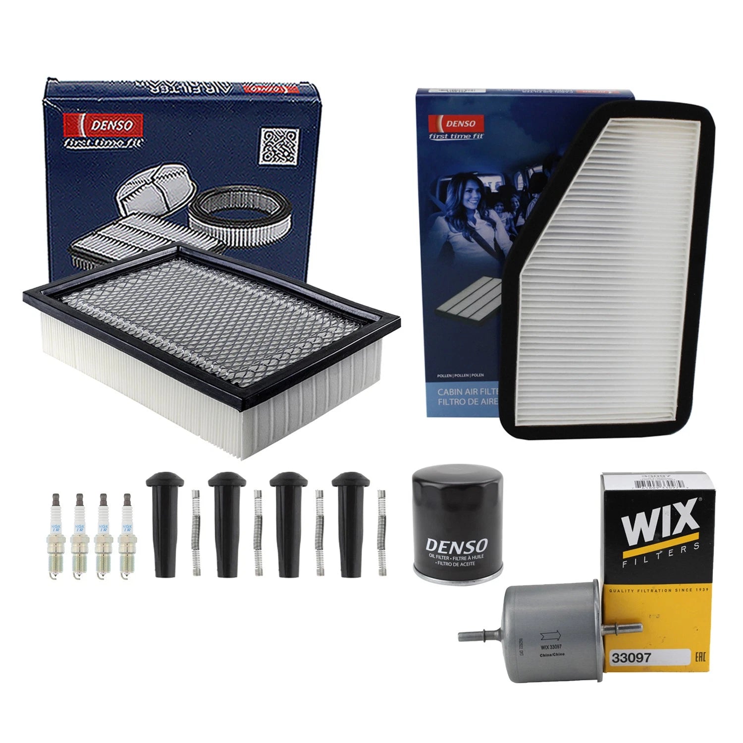 Tune Up Kit with 4 NGK Spark Plugs & Boots for Escape Mariner (2001–2010)