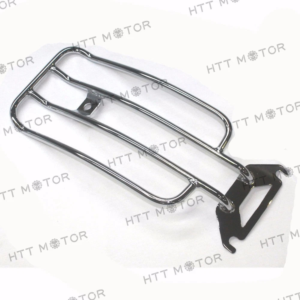 Chrome Solo Seat Luggage Rear Fender Rack & Bolt for Harley Touring (1998–2006)