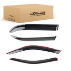 Set of 4 Weathershield Window Visors for Toyota Corolla (1998–2002) Black