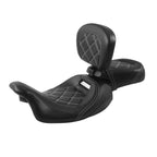 Low-Profile Driver Passenger Seats Rider Backrest for Harley Touring (2009–2023)