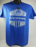 Licensed Mopar T Shirt Blue American Muscle for Dodge Challenger (2008–2019)