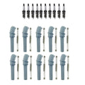 Set of 10 Iridium Spark Plugs & NGK Ignition Coil Boots for E-350 Super Duty (2008–2010)