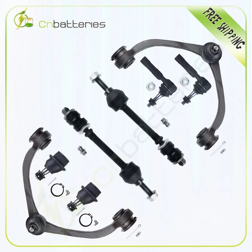 8Pc Ball Joint Sway Bar Link Tie Rod End Control Arms for Dodge Dakota (2006–2007)