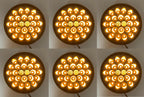 LED Park Lights 4 Inch Pearl Amber Replacement for Universal Trailer (—)