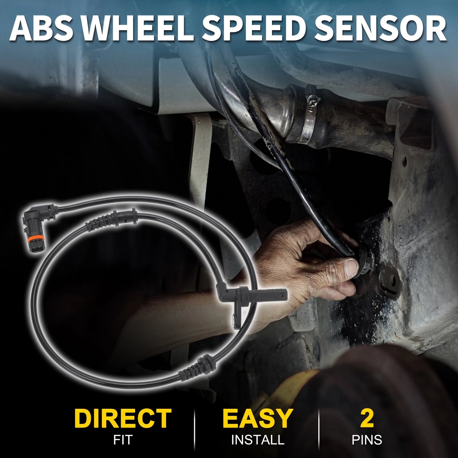 Front Left ABS Wheel Speed Sensor for Mercedes-Benz E400 (2017–2019) No.A2129055905