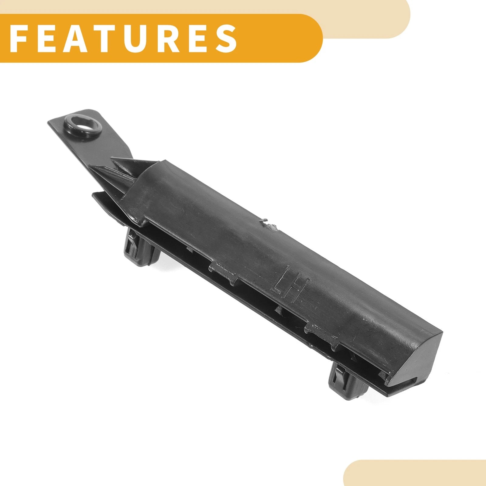 LH Front Bumper Support Bracket for Nissan Tiida (2004–2011) 1 Pc Black ABS
