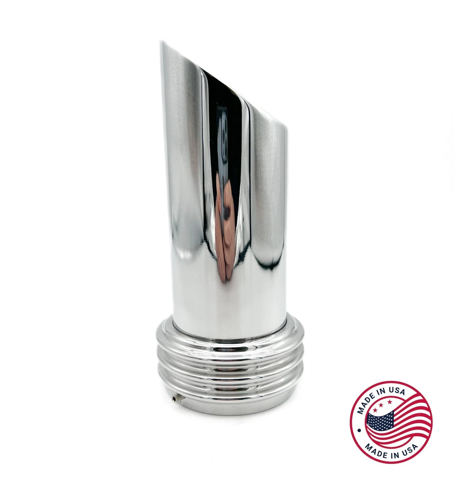 2 Barrel Carburetor Velocity Stack with Bug Dome for Polished Aluminum (7.5 in)