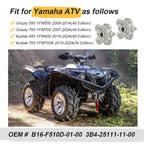 2X Front Rear Wheel Hubs B16-F510D-02-00 for Yamaha Kodiak 700 (2016–2024)