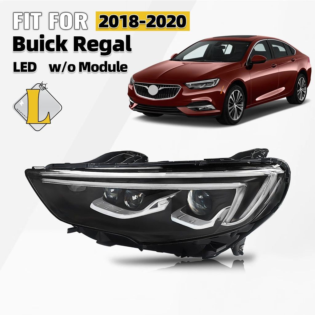 Full LED Headlight for Buick Regal (2018–2020) Left Driver Side