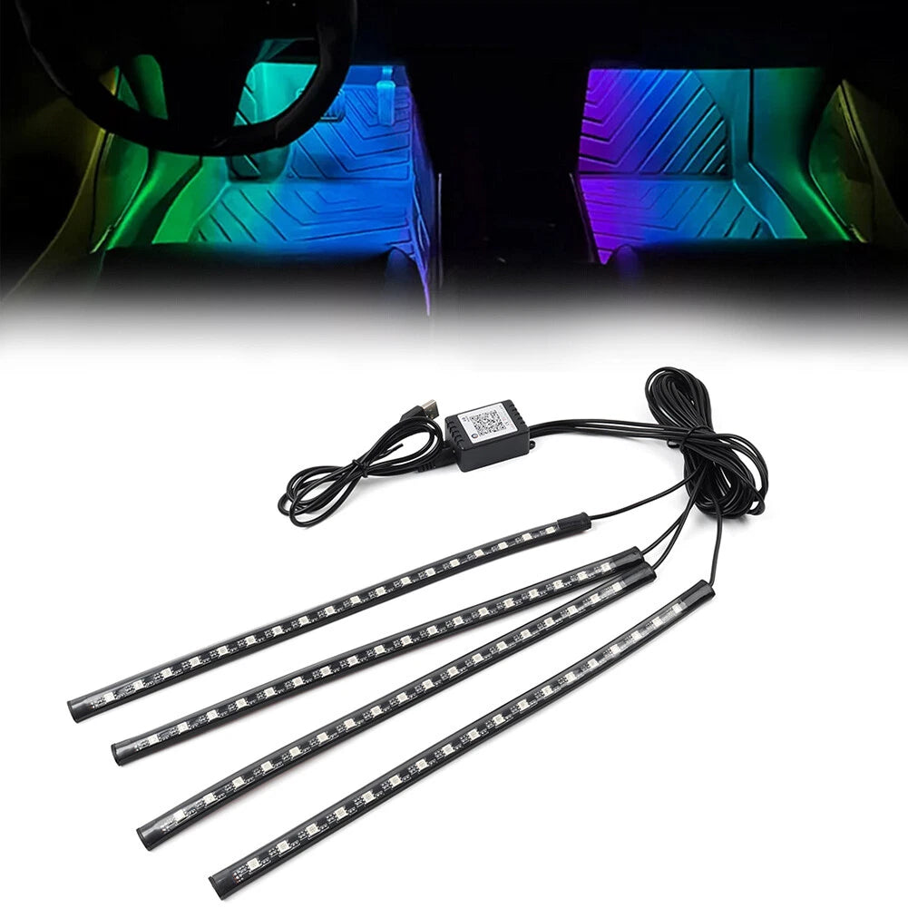 RGB Music Voice Control Floor Atmosphere Light Decorative Foot Lamp