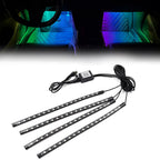 RGB Music Voice Control Floor Atmosphere Light Decorative Foot Lamp