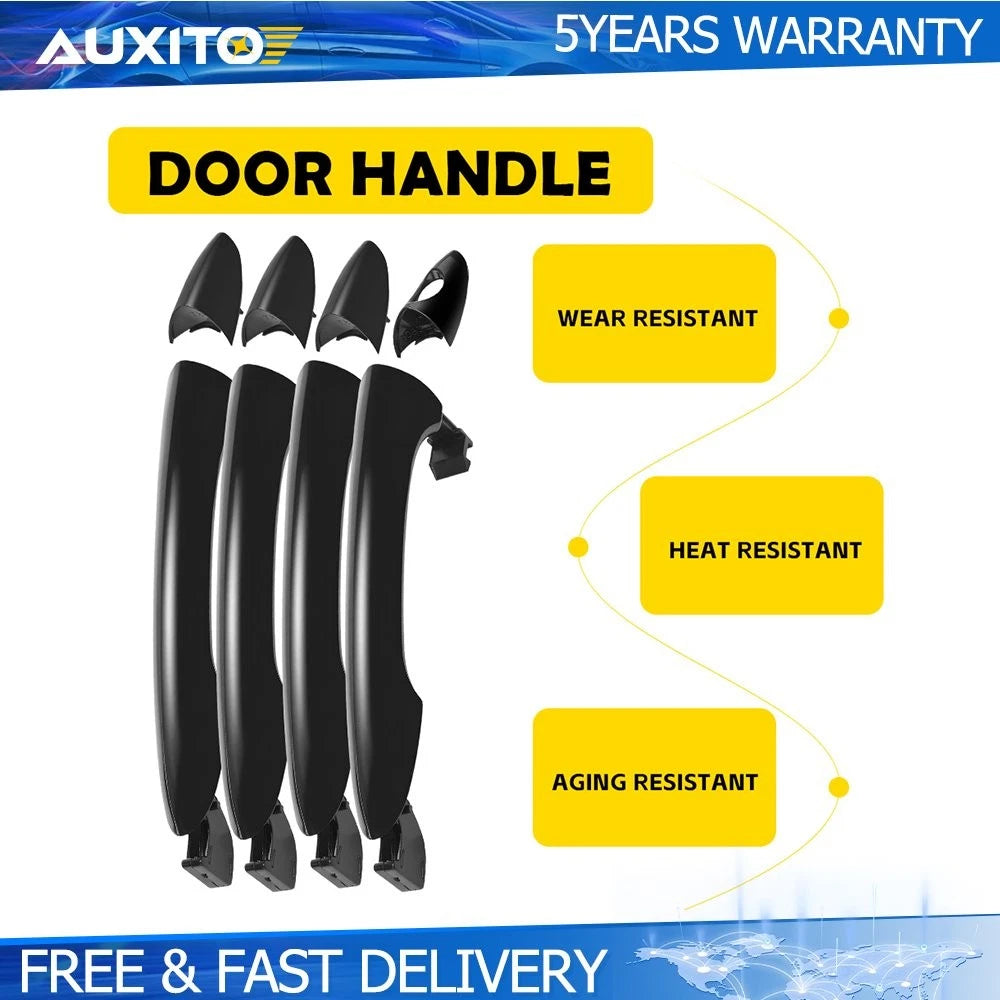 Set of 2 Exterior Door Handle Cover Trims for Hyundai Sonata (2011–2014)