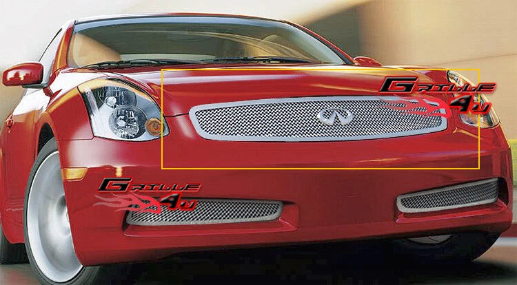 Stainless Steel Mesh Grille Insert for Infiniti G35 Coupe (2003–2007)