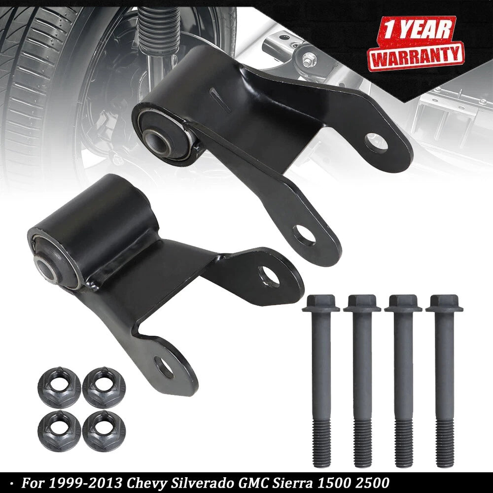 Leaf Spring Rearward Shackle Bracket Kit for Chevy Silverado GMC Sierra (1999â2013)