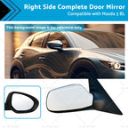 Right Door Mirror for Mazda 3 BL (2009–2013) White