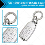 Remote Key Fob Case Cover TPU White & Silver for Chery Omoda 5 (2022–2023)