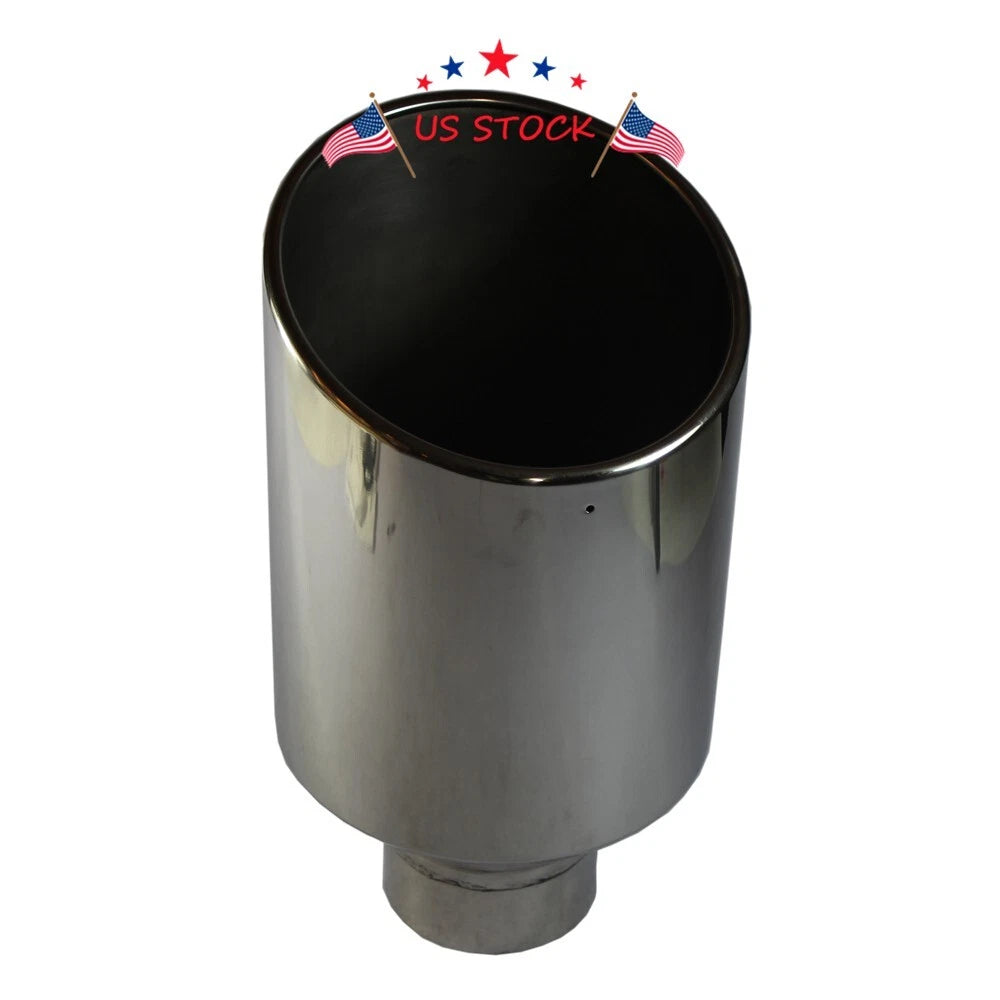 4" Inlet 8" Outlet Stainless Steel Exhaust Tip for Diesel Trucks