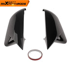 Set of 2 Door Mirror Caps for Ford Mustang (2015–2023) Black ABS