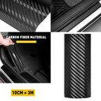 4ft Carbon Fiber Door Sill Protector Tape for Universal Applications
