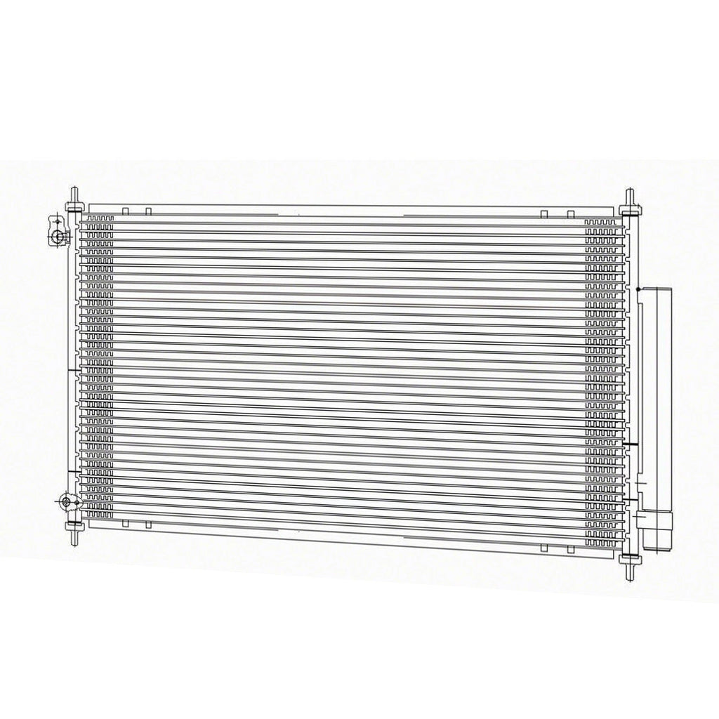 A/C Condenser Replacement w Receiver Drier for Acura TSX (2004–2008)