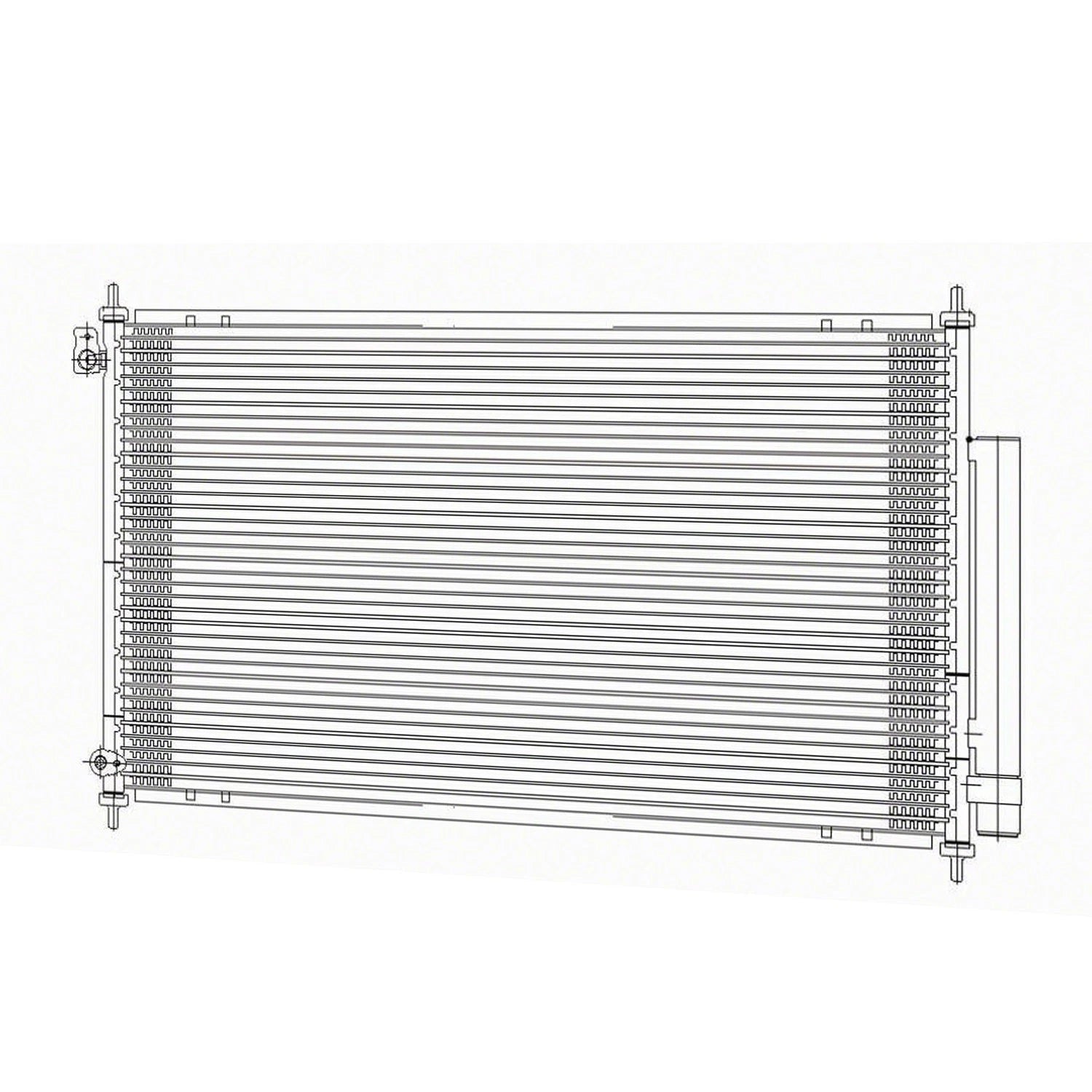 A/C Condenser Replacement w Receiver Drier for Acura TSX (2004–2008)