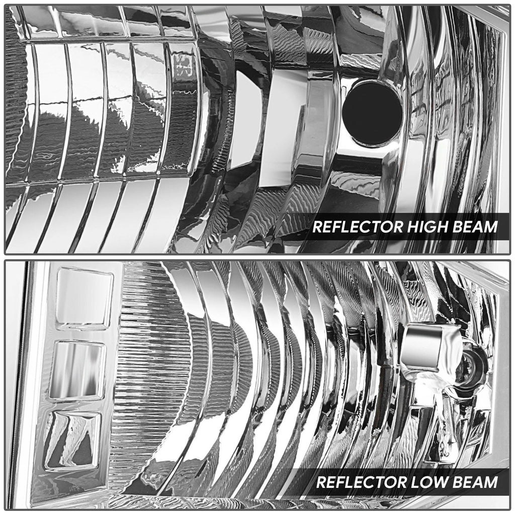 Chrome Clear Corner Headlights for Chevy Silverado 1500 (2014–2015)