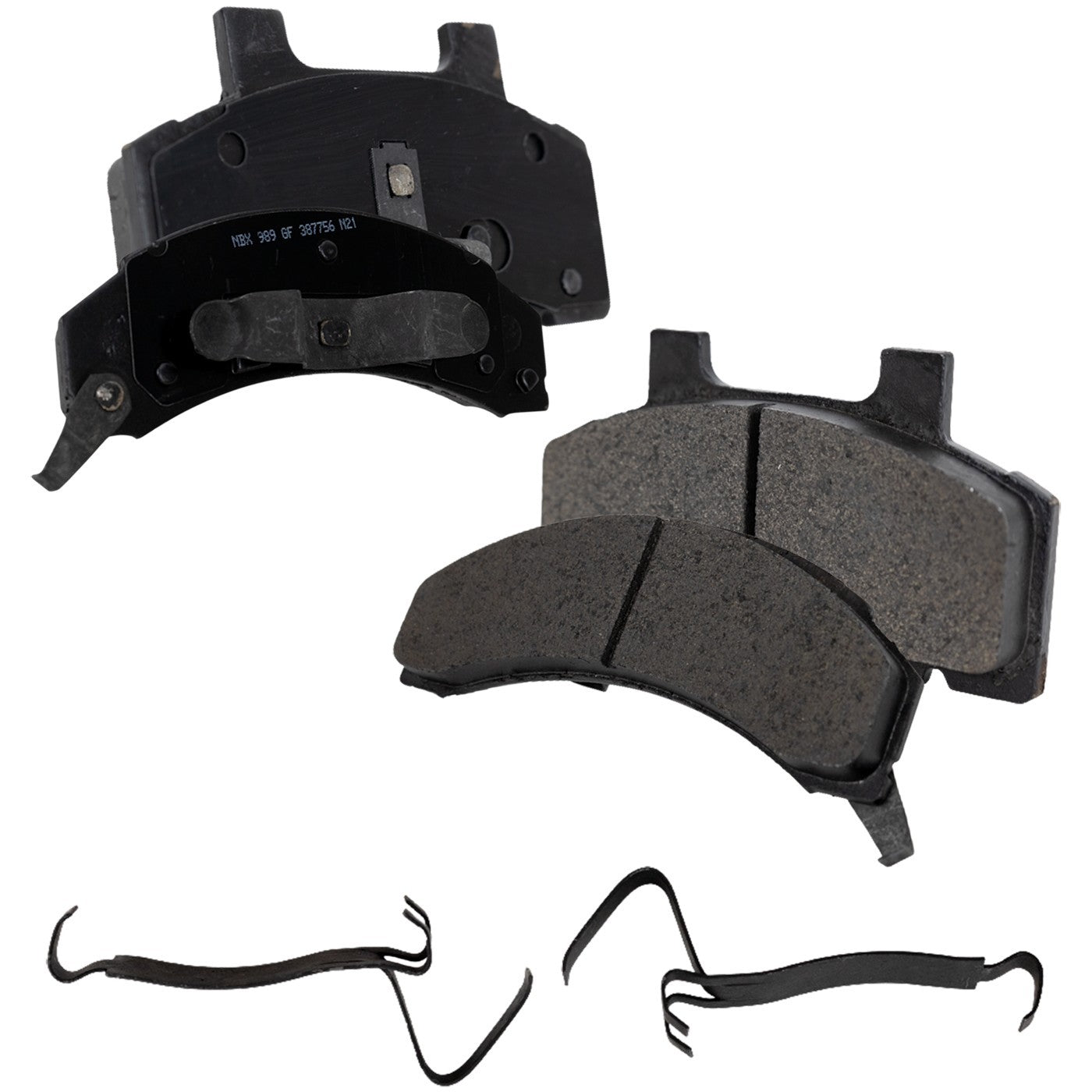 Set of 4 Front Semi-Metallic Brake Pads for Oldsmobile Cutlass Ciera