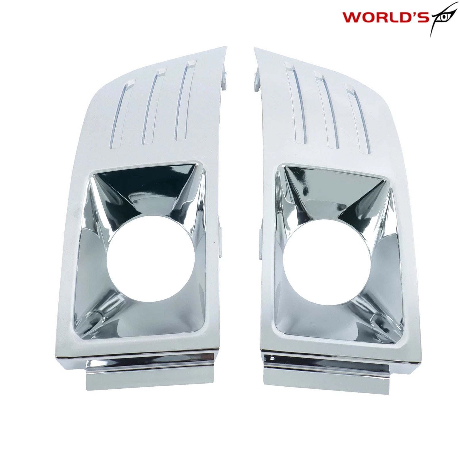 Set of 2 Fog Light Trim Covers for Ford Flex (2009–2012) Chrome
