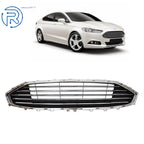 Front Upper Bumper Grille for Ford Mondeo (2019–2020) Chrome & Black