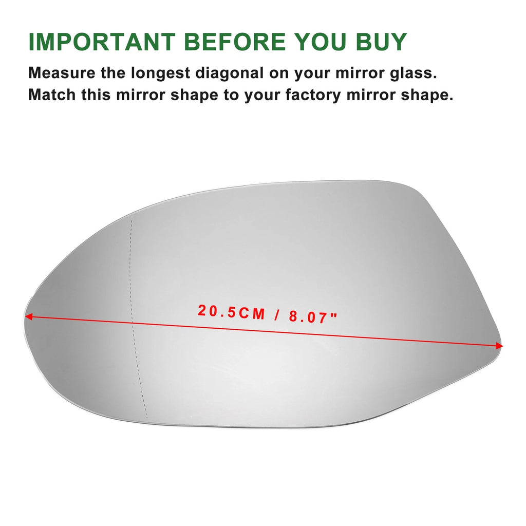 Heated Mirror Glass Replacement for Audi A7 (2010–2018)
