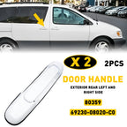 Set of 2 Exterior Door Handles for Toyota Sienna (1998–2003)