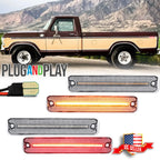 Set of 4 LED Side Marker Lights for Ford E-Series Van (1975–1991)