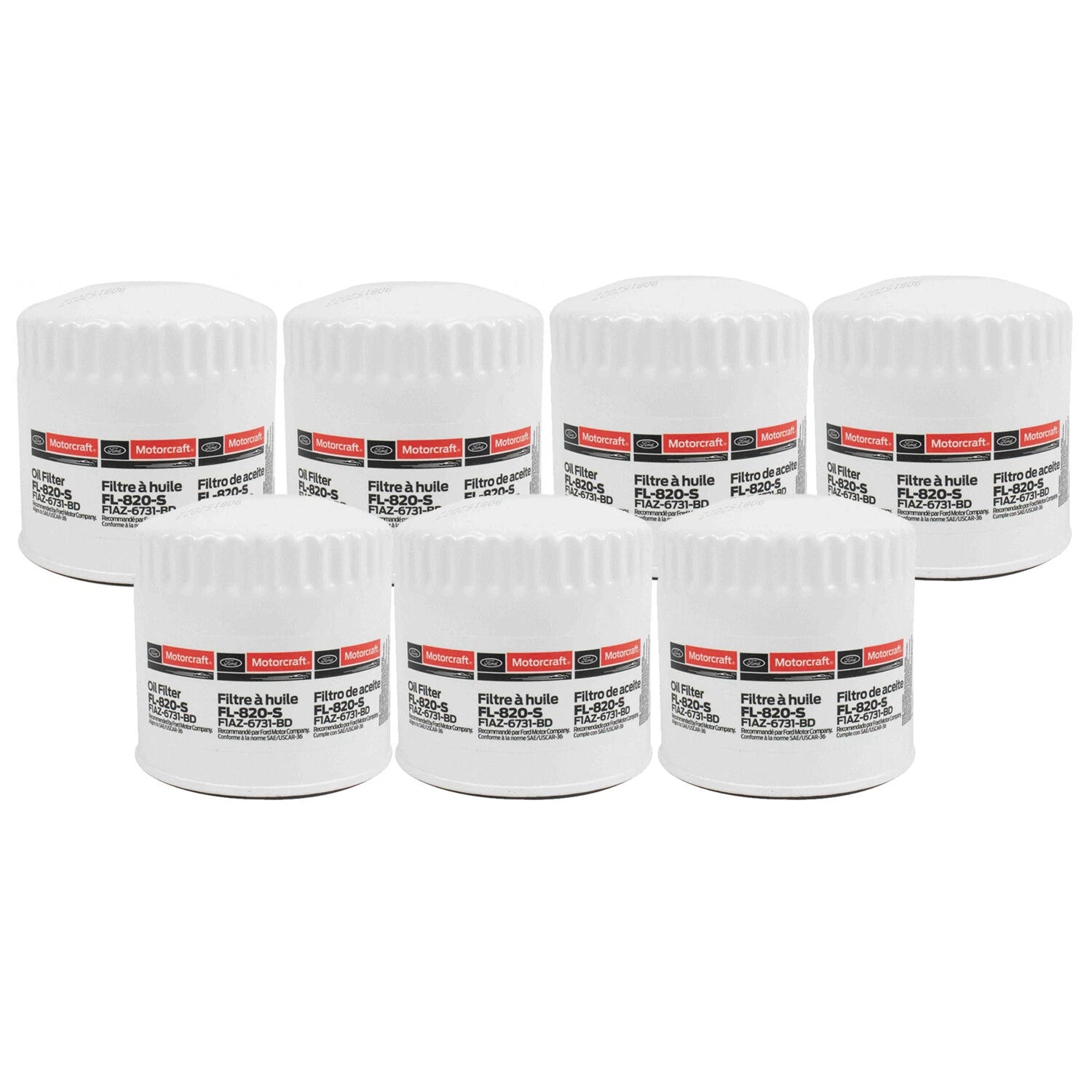 Set of 7 Engine Oil Filters for Cadillac Dodge Ford Lincoln Mercury (OEM)
