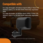 Left Manual Side Mirror for Jeep Wrangler Sport (2007-2018)