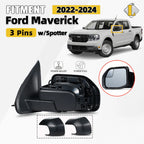 Side Mirror for Ford Maverick (2022–2024) W/ Spotter Textured Left 3 Pins